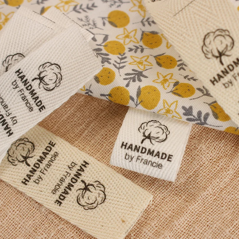 

20x60mm Clothing label,Twill fold Tags,Customized logo, Sewing accessories,Cotton logo, Handmade labels, Free shipping(xw5551)