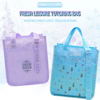 disney tutorial bag adjustable strap lovely frozen large capacity primary school students sketch portable hand held storage bag