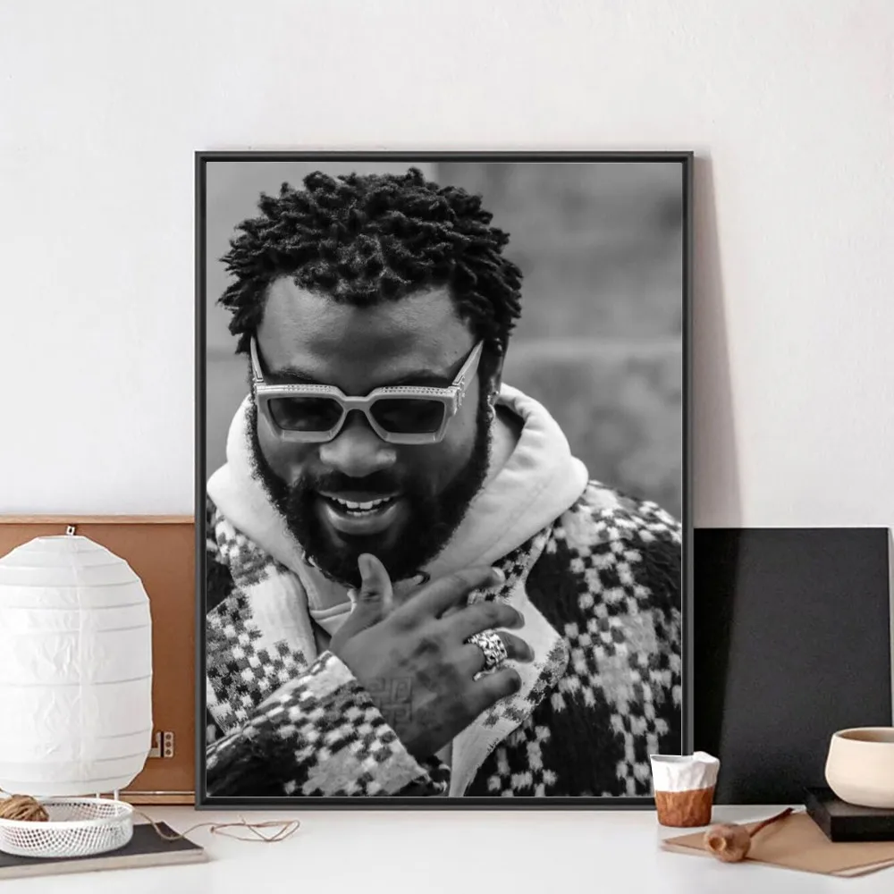 Damso Qalf Рэпер Винтажный Постер Без Рамы Craft Club Бумага В Стиле Барокко Современный