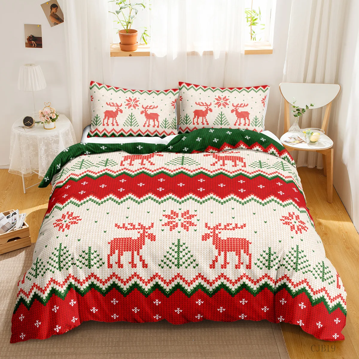 

Merry Christmas 3D Printed Bedding Set Duvet Covers Pillowcases Comforter Bedding Set Bedclothes Bed Linen 01