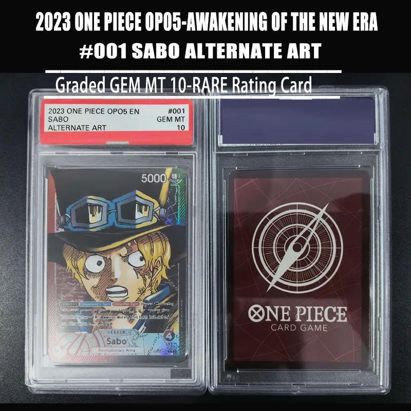 Фото DIY Proxy 2023 One Piece OP05-001 Пробуждение новой эпохи # 001 SABO ALTERNATE ART Gem Mt 10 Коллекция аниме-карт №1