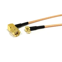 6inch rp sma male female pin ra to mcx male right angle rf coax cable rg316 15cm