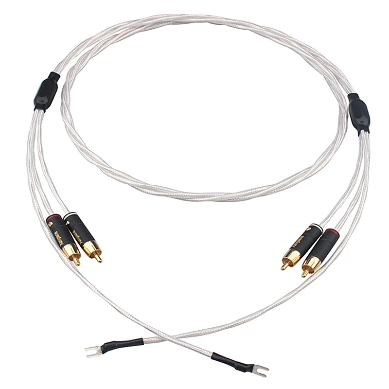 HiFi аудио линия посеребренный медный усилитель проигрыватель пластинок