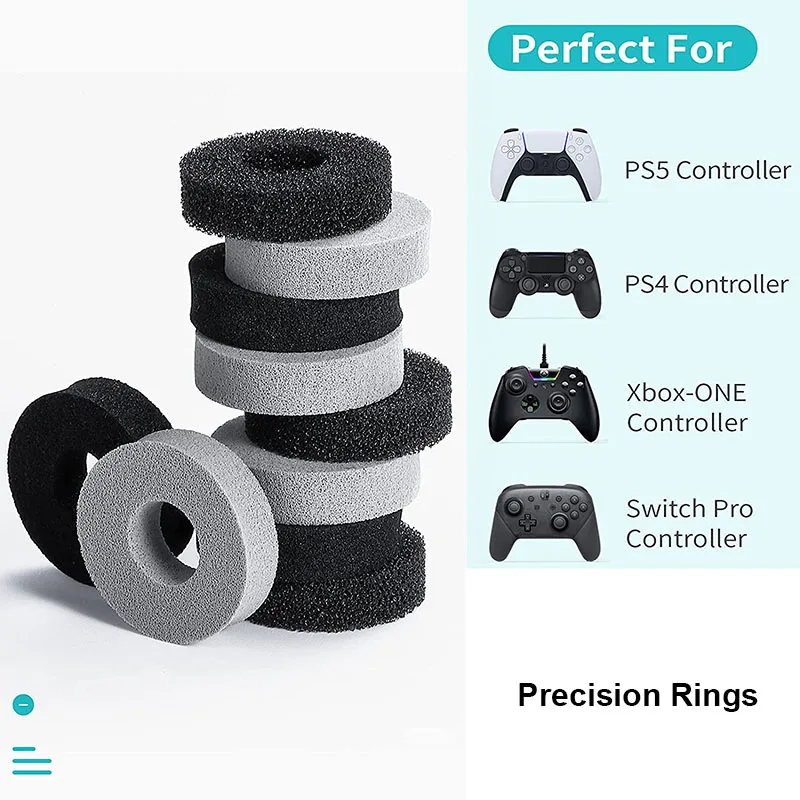 

for PS5 Precision Rings Thumbstick Adjustment Analog Stick Aim Assist Motion for PS4 for Switch Pro for XBox One Controller