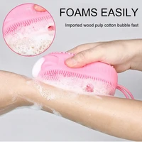 bath and rubbing artifact silicone adult double sided massage bubble bath brush home bathroom skin cleaning brush badezimmer
