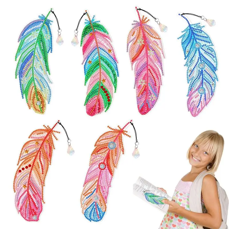 

Bookmark Making Kits For Adults Dia-mond Painting Bookmark Kits With Pendants DIY Book Page Marker Tools Birthday Gifts For