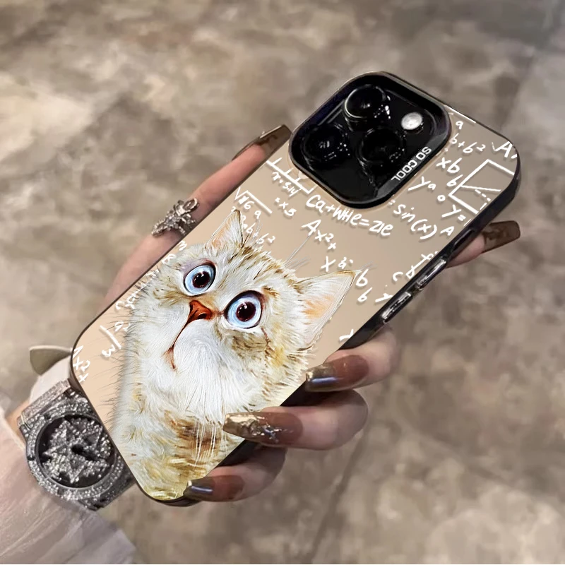 Фото Чехол Thinking Surprised Cat для Samsung Galaxy A24 A33 A34 A14 A13 A23 A55 A15 A35 A25 A05 A05S 5G A54 A53 A32 A52 A52S Cover №3