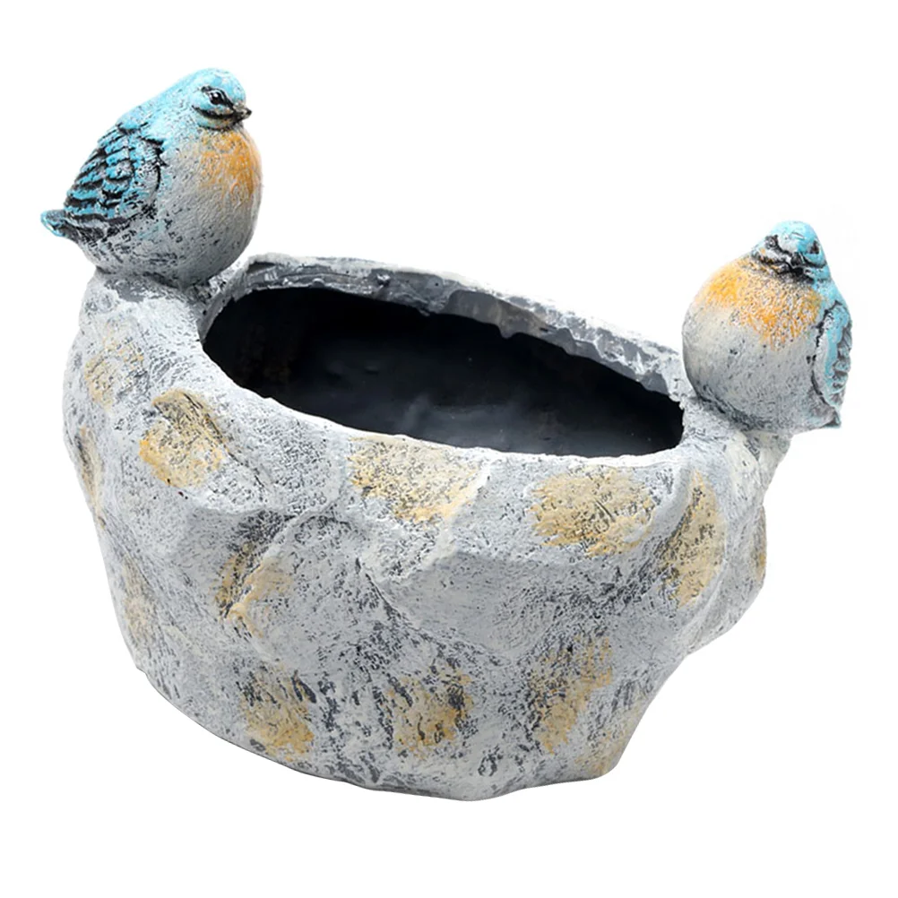 

Resin Flowerpot Planters Indoor Plants Resin Desktop Ornament Orchid Planter Succulent Pots Vase Gardening Flower Pot