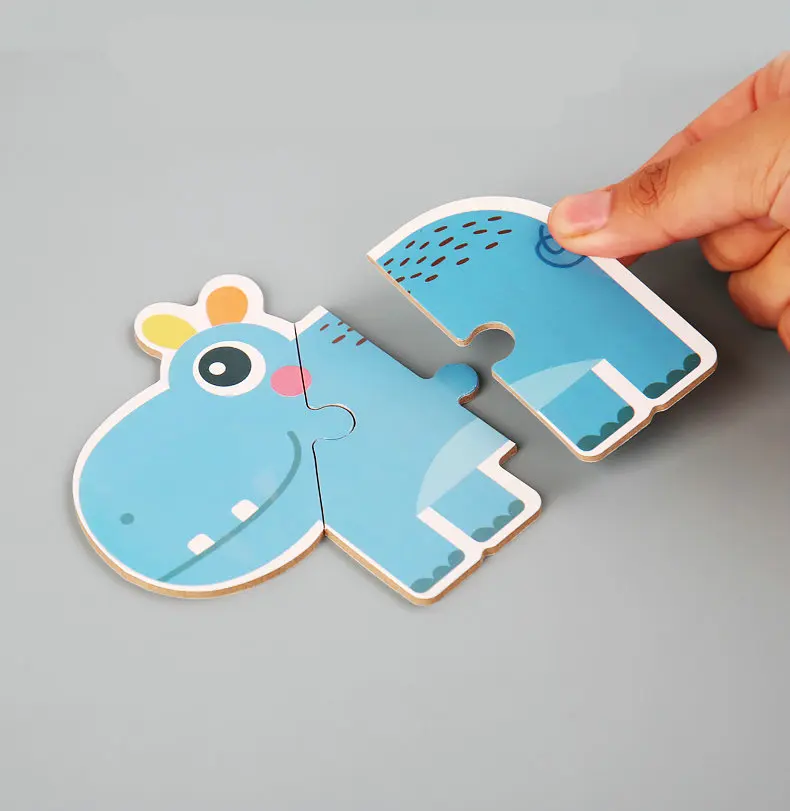 

Children Big Pieces Puzzles 5PCS Kids Educational Wooden Jigsaw Puzzle Animal/Traffic/Ocean/Dinosaur/Number Montessori Baby Toy