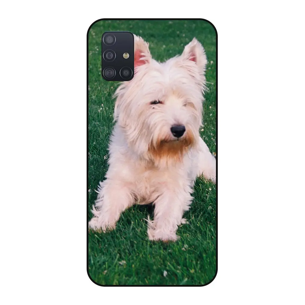 Для Galaxy A51 разумная цена собаки мягкий ТПУ Модный Оригинальный для черный