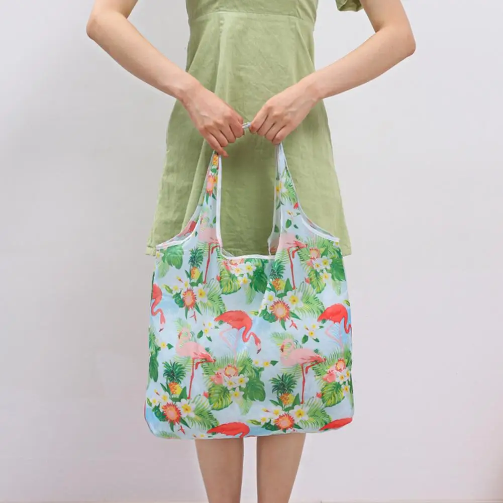 

Washable Shopping Tote Bags Portable Cartoon Pattern Reusable Grocery Bags Foldable Tote Bags for Outdoor Travel Durable