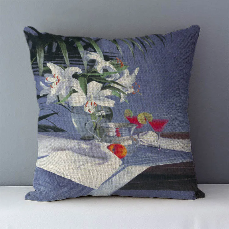 

NEW Cozy Couch Cushion Cover 45*45cm Home Decorative Pillowcase Throw Pillow Covers For Sofa Bed Seat Back Cushions Flax Linen