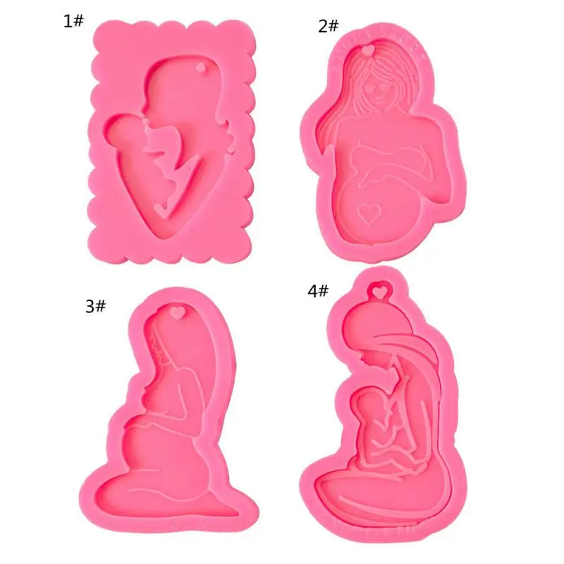 

Recyclable Baking Tool Pregnant Women Mother Shape Silicone Mold Diy Chocolate Biscuit Mold Cake Decorating Tools Mother's Day