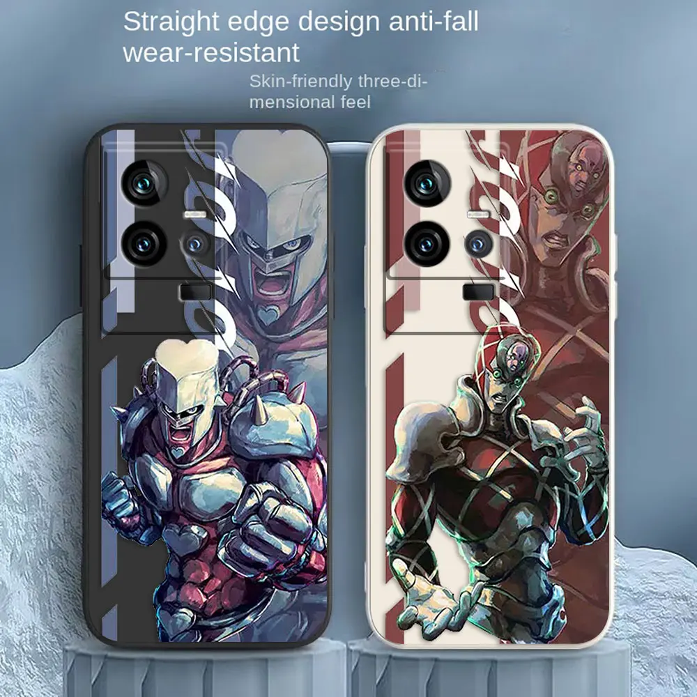 

Mange JoJo's Bizarre Adventur Phone Case For VIVO IQOO 5 7 8 9 10 11 Pro 5G Z3 Z5 Z6 Z7 NEO3 5 5S 6 7 Colour Liquid Case Funda