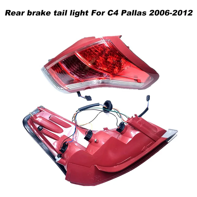 

Right Taillight Assembly Brake Stop Light Fog Lamps for Citroen C4 Palas 2006-2012 6351Z6