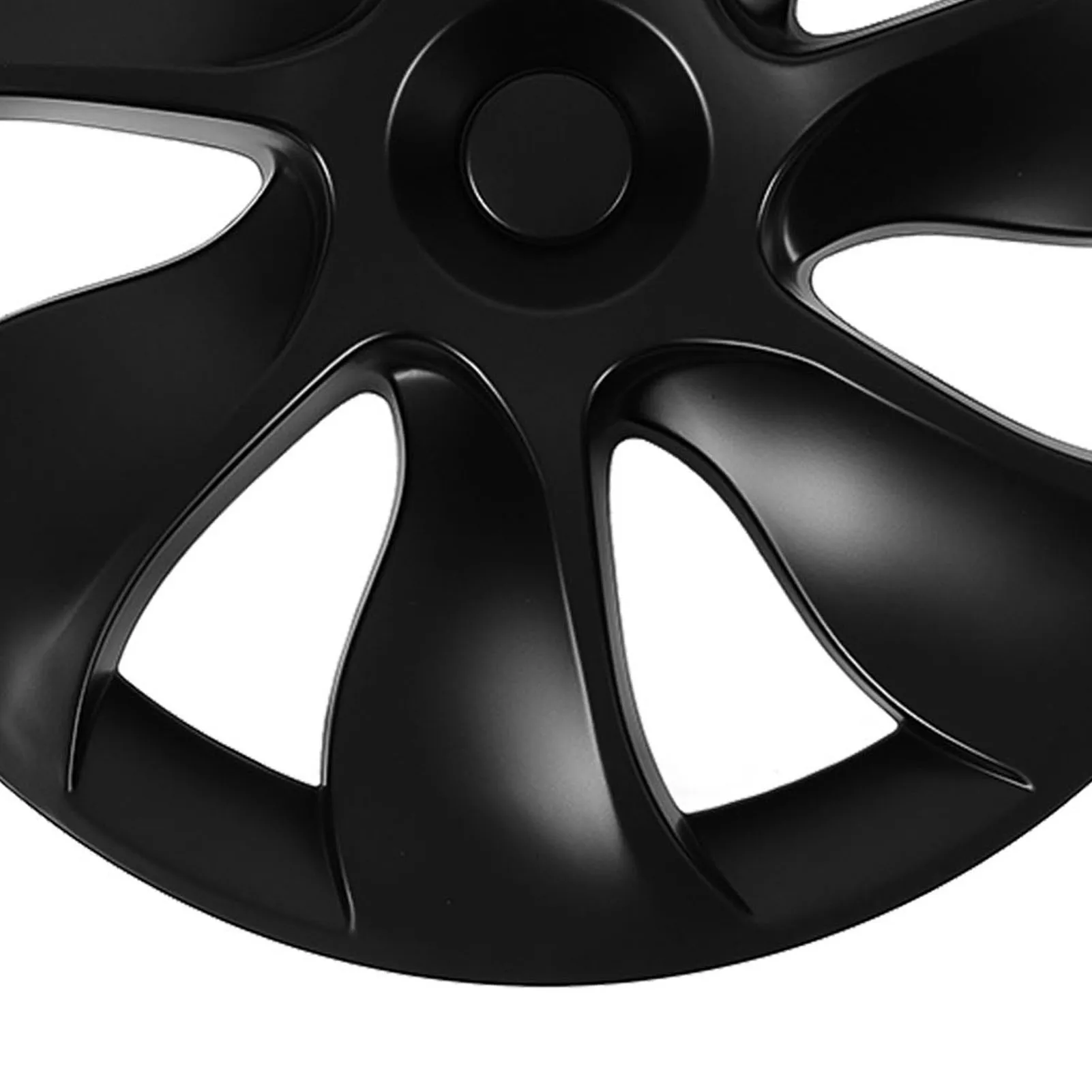 4 шт. 19-дюймовая крышка ступицы колеса матовая черная полностью обернутая