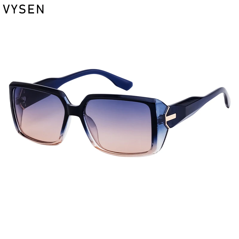 Солнцезащитные очки в прямоугольной оправе UV400 для мужчин и женщин оверсайз