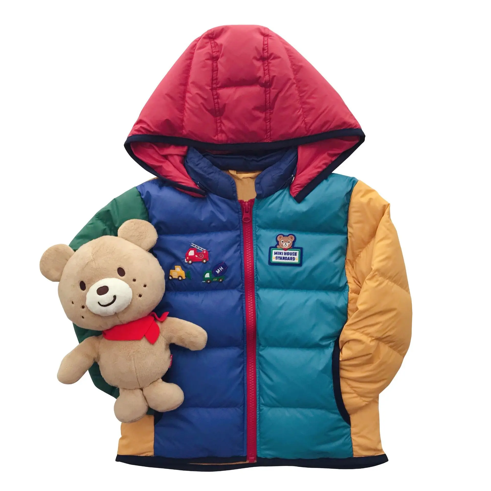 

Boys Winter Jacket Japan Style White Duck Down 1-9Y 2022 New Color Block Super Soft Warm Down Children's Clothing