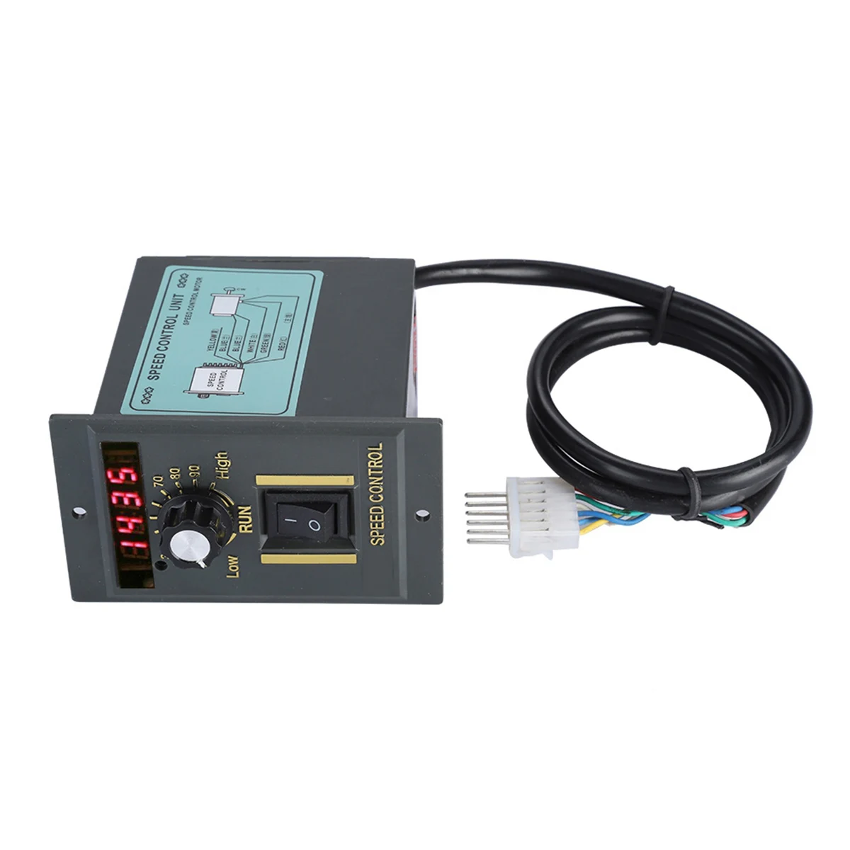 

AC 220V 50Hz 15-400W Digital Adjustable Stepless Motor Speed Controller 0-1450rpm