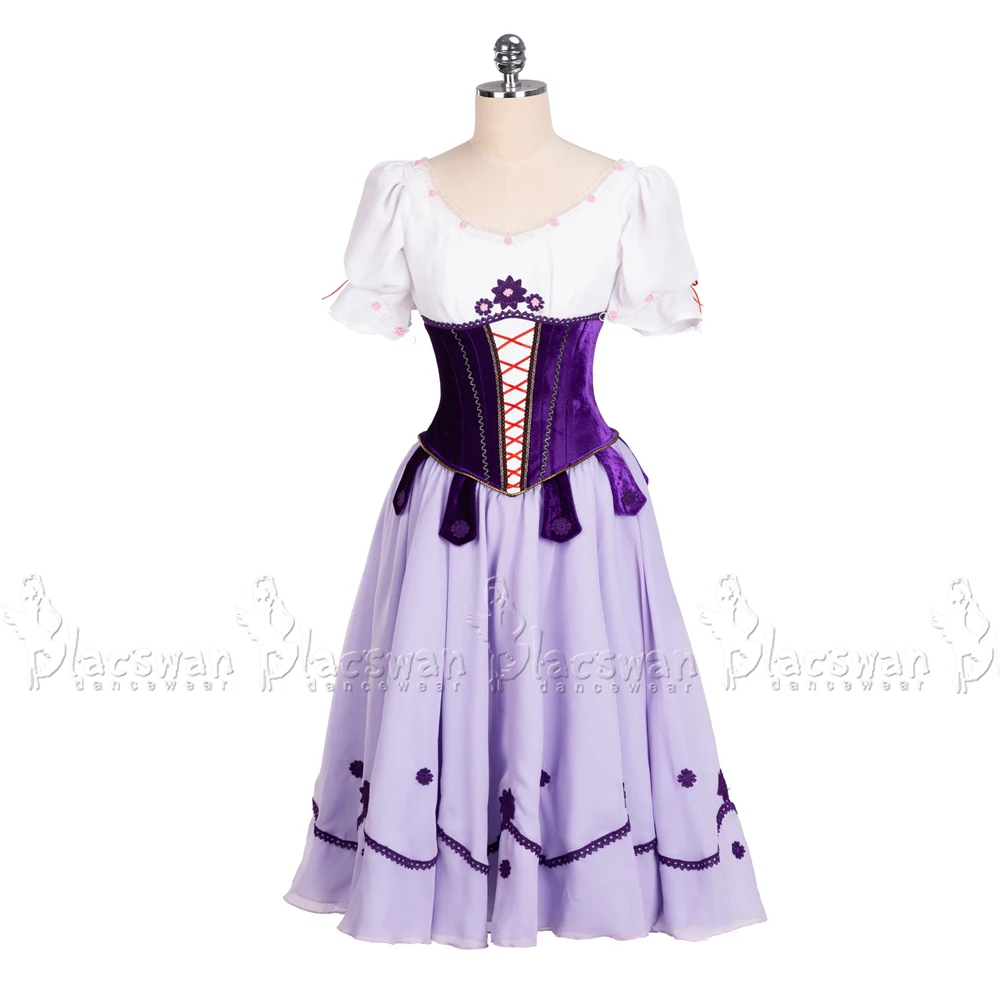 

Сиреневые регулируемые застежки, балетные соревнования, фигурки балерины, профессиональный сценический костюм BE027