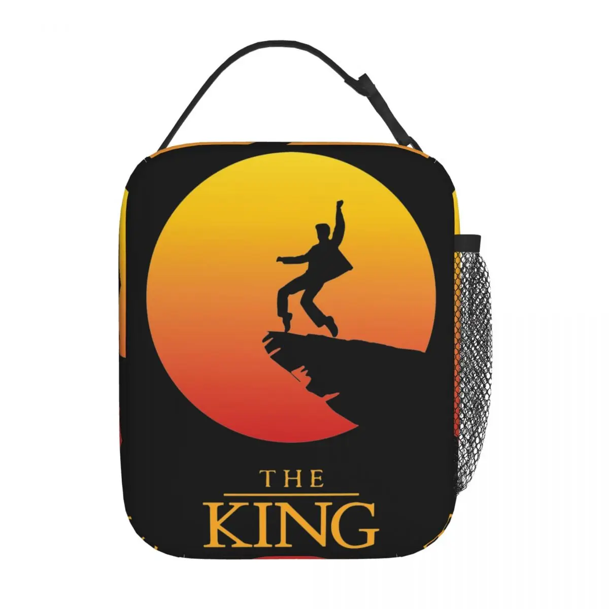 

Изолированный Ланч-бокс Elvis Presley The King Pose Merch, Ланч-бокс, модный охлаждающий термальный Ланч-бокс для улицы