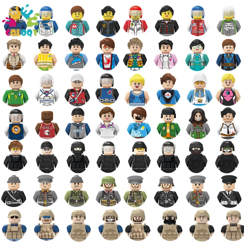 

Kids Toys City Series Building Blocks Polices Player Worker Soldier Set Mini Action Figures Bricks Toys For Kids Birthday Gifts