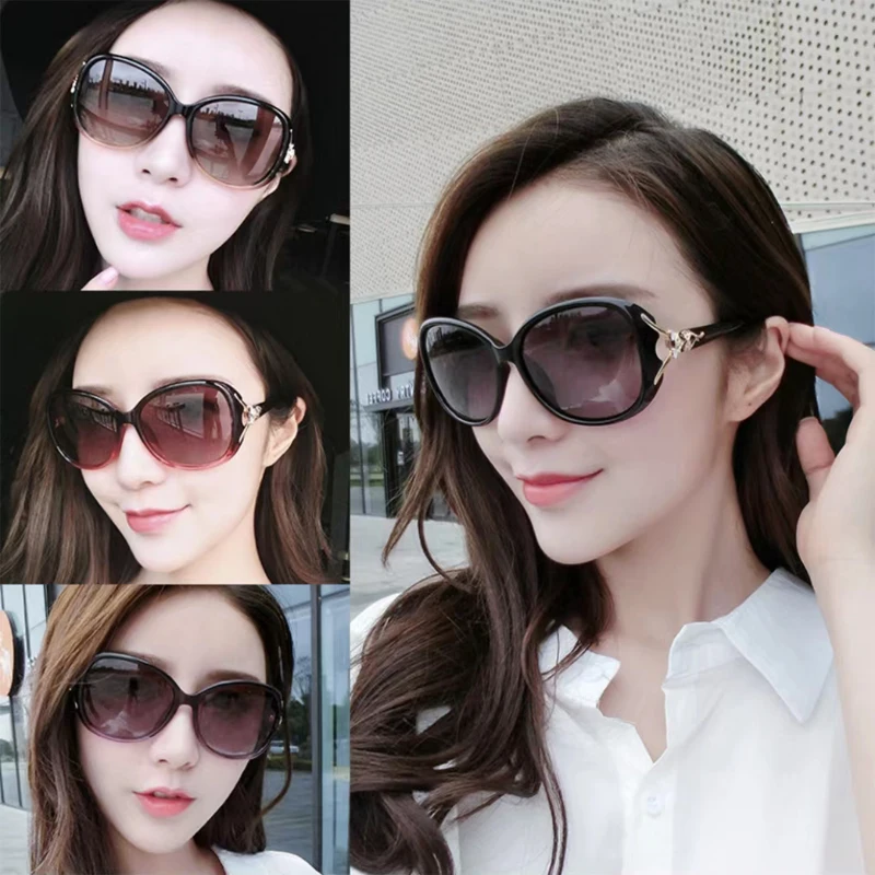 

2022 Sunglasses Women UV Blocking Textured Sunglasses Gradient Black Outdoor Sunglasses Oculos Sol Feminino