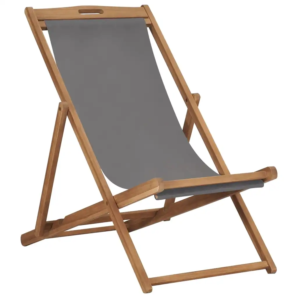 Solid Teak Wood Gray 22" X 41.3" X 37.8" Outdoor Chair Outdo