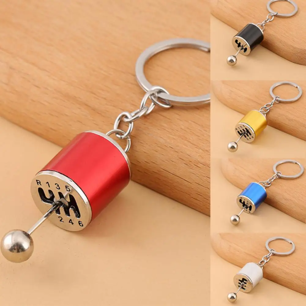 

Various Stylees Car Gear Box Keychain Universal Metal Key Ring Portable Keychain Zinc Alloy Keyring Gear Knob Shift Gearbox Mini