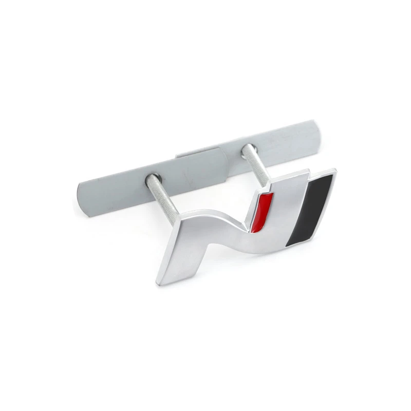 

1Pc Glossy Silver N Emblem Car Front Grille Bumper Badge for i20 i30 Sonata Veloster Elantra Tucson Kona N Line