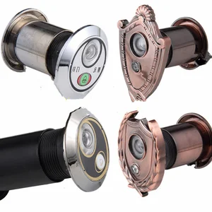 Дверной глазок, угол обзора 220 градусов, дверной глазок с дверным звонком, регулируемый дверной глазок, для обеспечения конфиденциальности, мебельная фурнитура