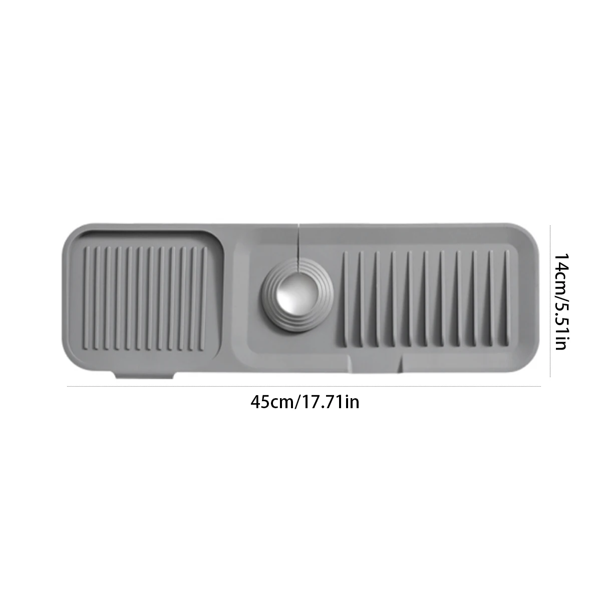 

Силиконовый брызговик для раковины Grey Black