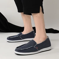 new mens casual shoes breathable canvas shoes lightweight mens vulcanized shoes soft flat shoes outdoor mens sneakers loafers