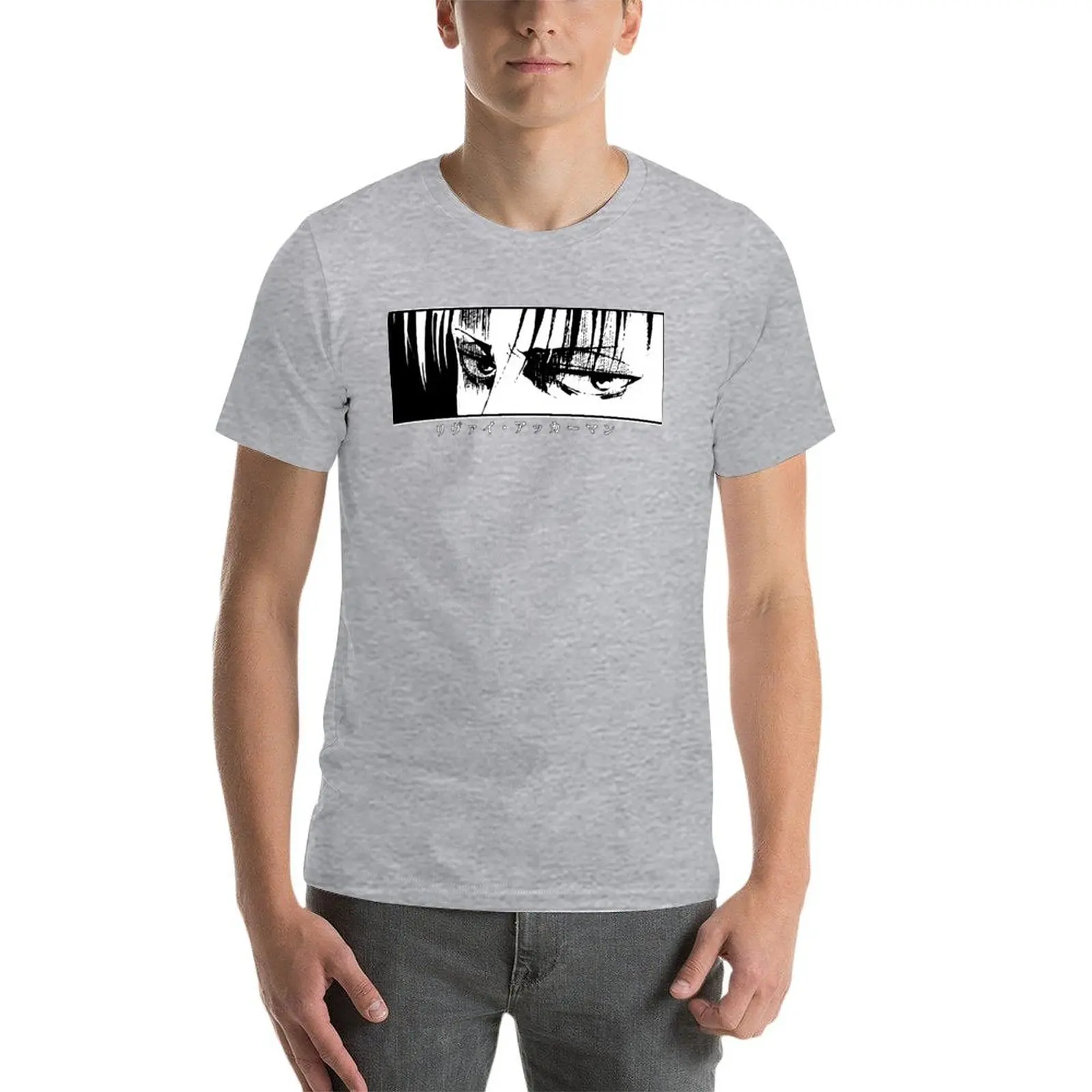 

Футболка мужская хлопковая с рисунком манги, большого размера