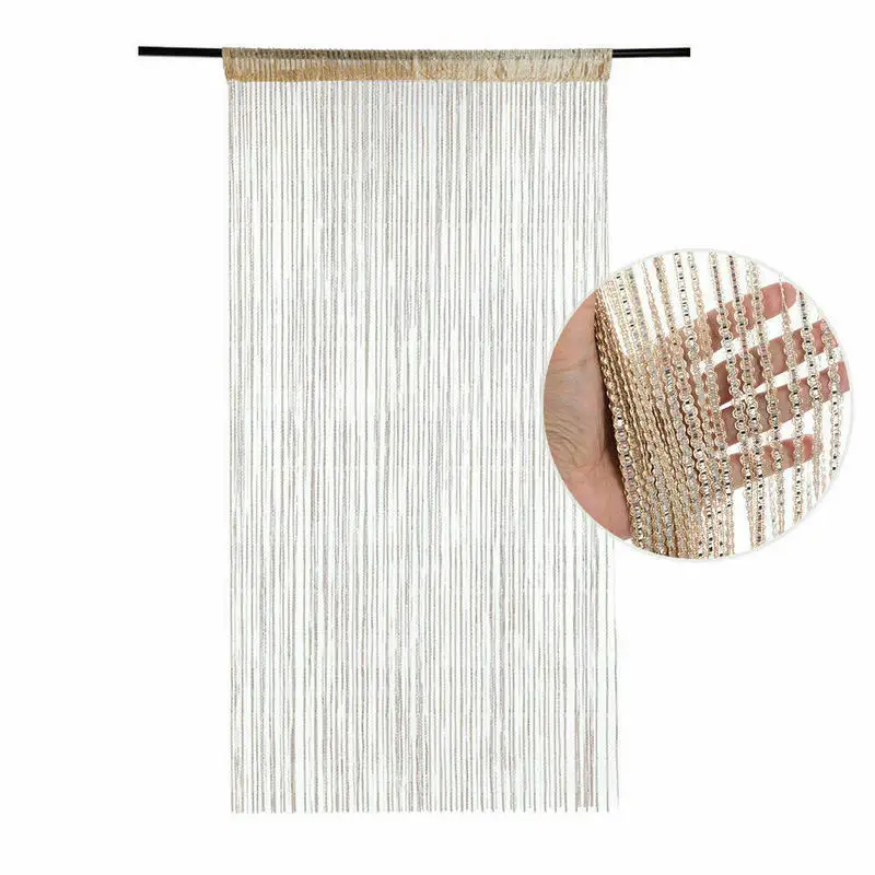 

95*200CM Door Windows Hanging Beaded Decors Curtain String Summer Fly Insect Screen Tassel Panel Curtains Door Home Decor