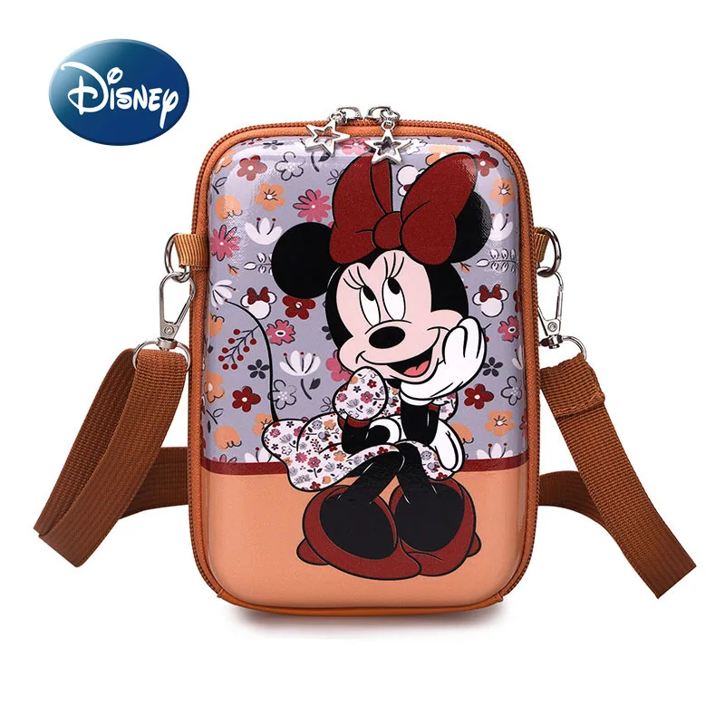 

Новая детская сумка-мессенджер Disney с Микки, мультяшная Милая женская сумка из ПВХ, водонепроницаемая модная сумка через плечо на молнии для ...