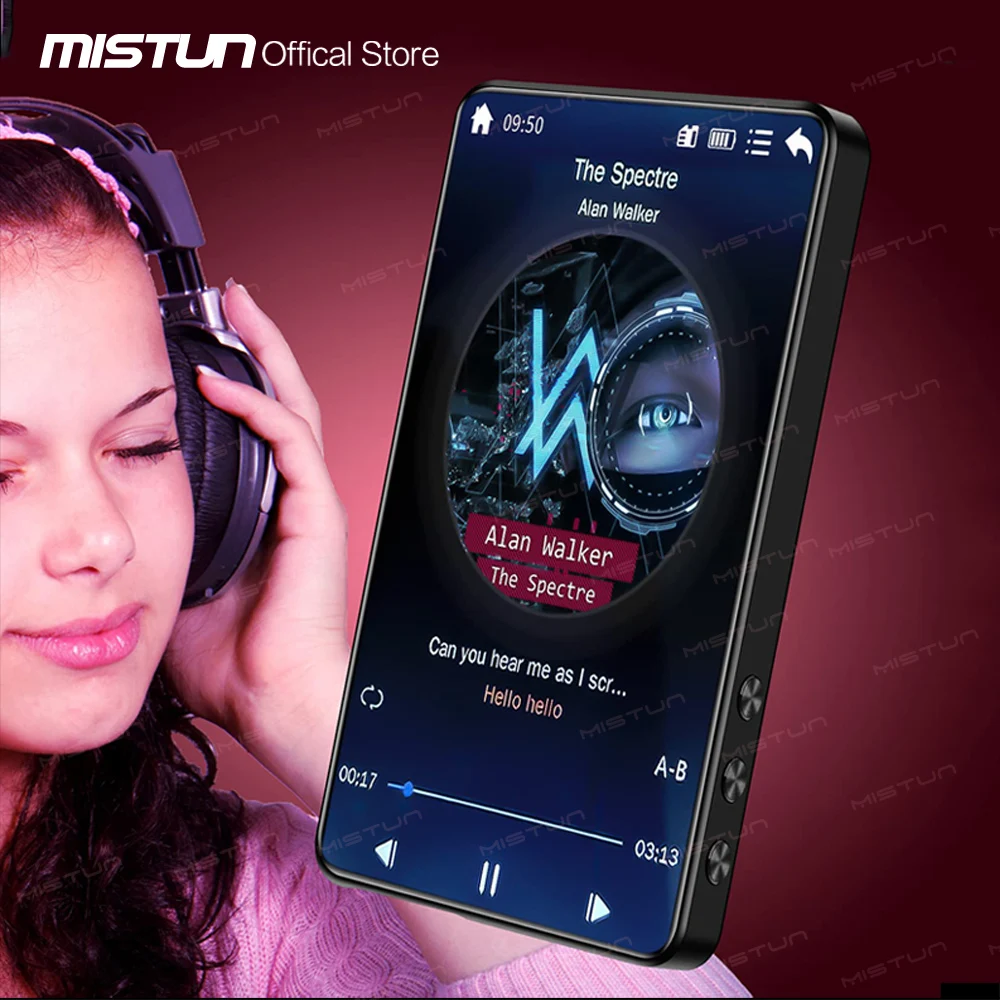 MP3 MP4 плеер Bluetooth Встроенный динамик 16 Гб 4 0 дюймов полный сенсорный экран HiFi без