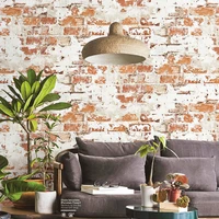 brick pattern wallpaper brick retro vintage red cement brick mottled wall industrial style loft antique background wall paper
