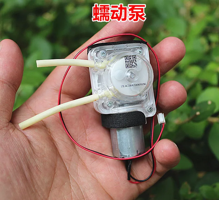 

DC 3.7V Micro Peristaltic Water Pump Self Priming Pump Can Change The Direction of Inlet and Outlet 0.5m Suction Range