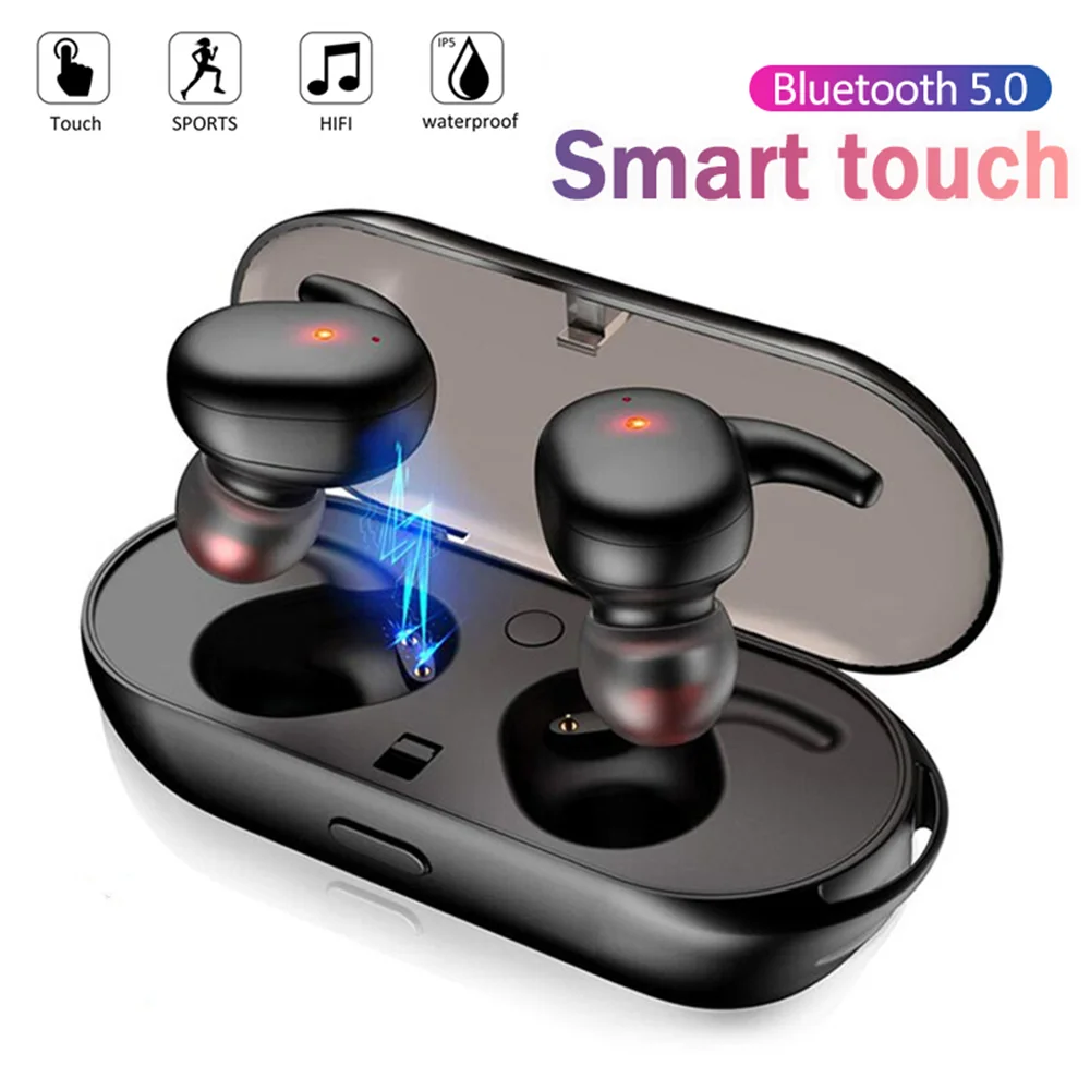 

Wireless Headphones Bluetooth 5.0 Touch Control Sports In-ear Earbuds Noise Cancelling Headset 3D Stereo Sound Music Earphones