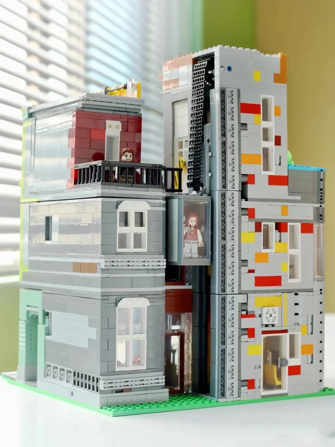 00956 креативный эксперт улица вид Куба модель отеля 3959 шт. модульный дом Moc мини
