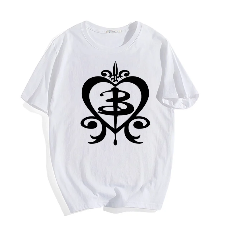 

Hot Tv Buffys The Vampire Slayers Print T-shirt Women Female Summer Loose Tops Short Sleeve Round Neck Shirt