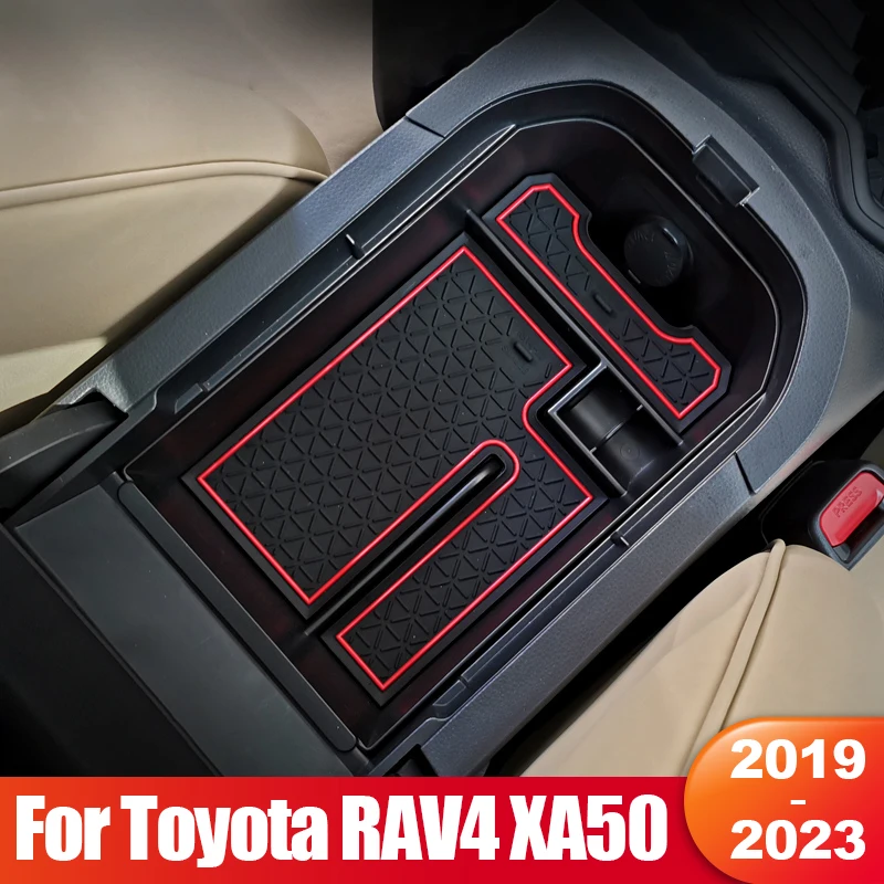 

Для Toyota RAV4 2019 2020 2021 2022 RAV 4 XA50 центральный автомобильный подлокотник для хранения Box центральная консоль Органайзер лоток чехол Аксессуары