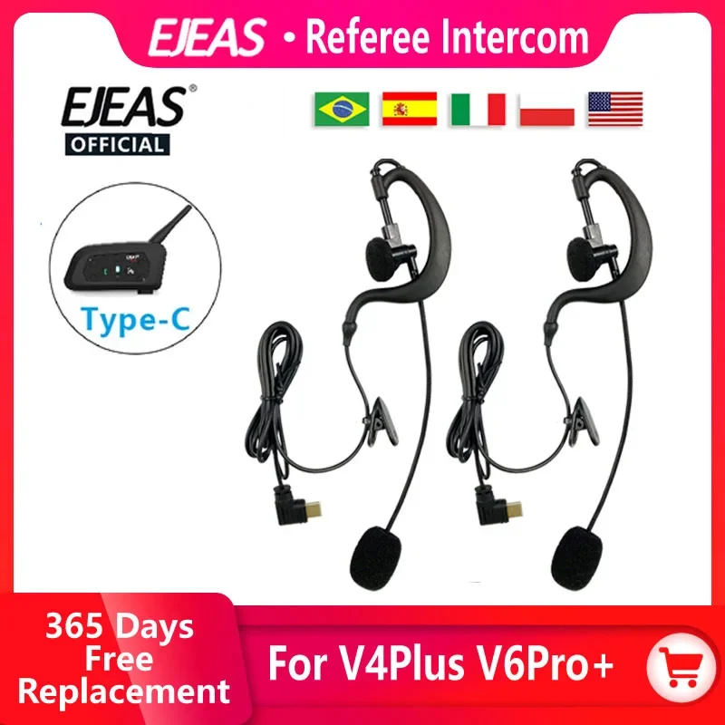 

Система Связи Для Шлемов EJEAS Bluetooth V4C Plus/V6C Pro+/V4 Plus/V6 Pro+ С Интерфейсом Type-C