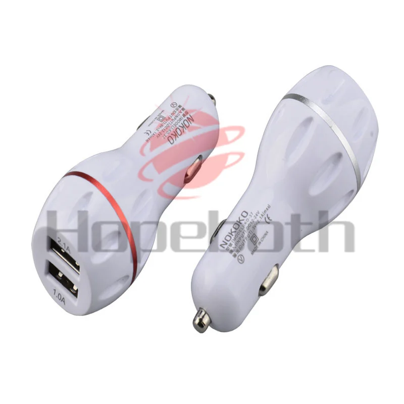 

100Pcs Fast Charger Car-Charger Dual USB Car Phone Charger Adapter in Car Accessories Mobile Phone Tablet Mini USB Car Charger