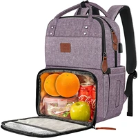 women school hiking insulated cooler backpacks usb port picnic bag water resistant tote lunch backpack