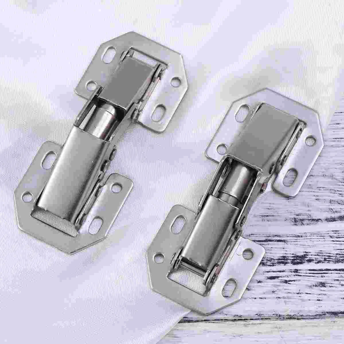 

5 PCS Heavy Duty Door Hinge Concealed Stainless Steel Hydraulic Furniture Hinges Pivot Fittings