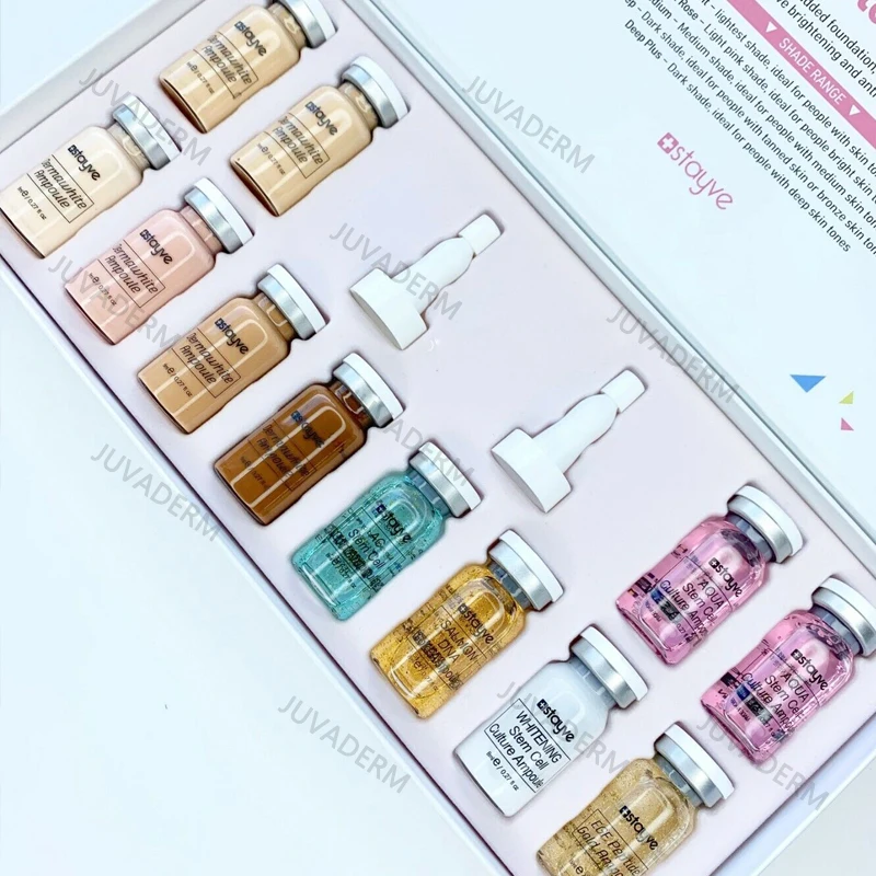

12PCS 8ml Stayve BB Cream Glow Beginner Starter Kit BB Cream Niacinamide Whitening Foundation for Mesotherapy