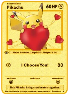 Рисунок 4 - Pokemon золотая металлическая карточка