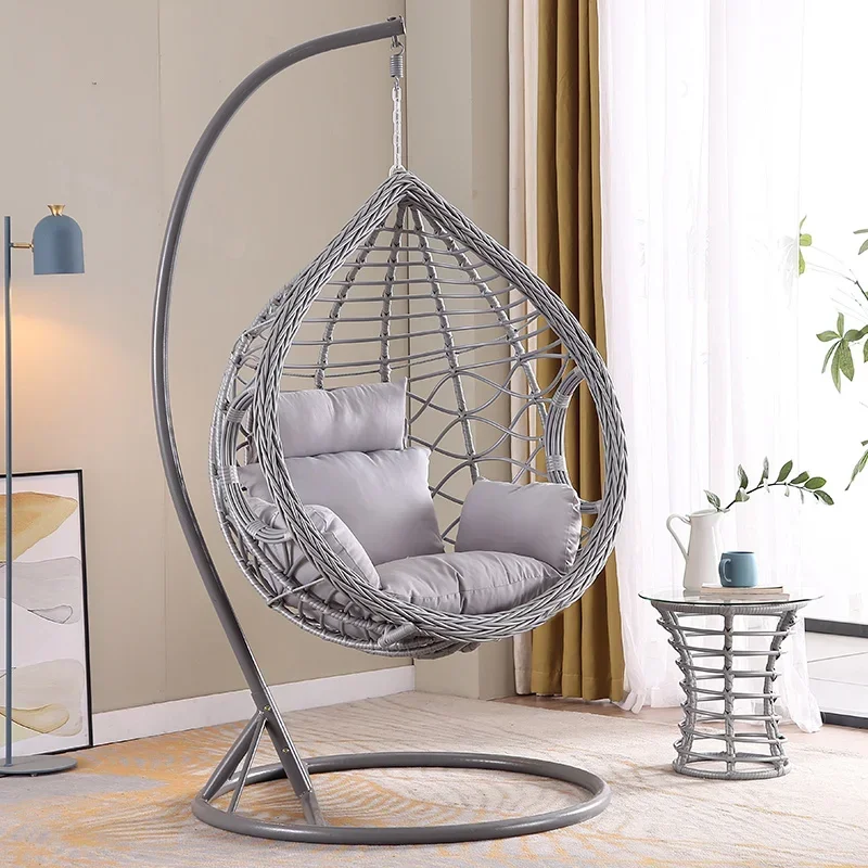 Открытый подвесной стул качели уличная корзина для балкона из ротанга домашний